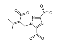 1-(3-methyl-2-nitrobut-2-enyl)-3,5-dinitro-1,2,4-triazole Structure