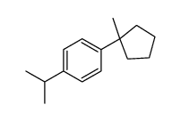 1-(1-methylcyclopentyl)-4-propan-2-ylbenzene Structure