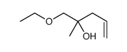 1-ethoxy-2-methylpent-4-en-2-ol结构式