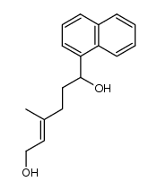 3-methyl-6-(naphthalen-1-yl)-hex-2-ene-1,6-diol结构式