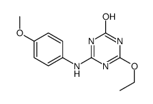 4-ethoxy-6-(4-methoxyanilino)-1H-1,3,5-triazin-2-one Structure