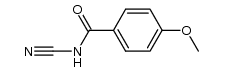 4-methoxybenzoylcyanamide Structure