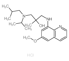 1-[(6-methoxyquinolin-8-yl)amino]-2-methyl-3-(2-methylpropyl-propan-2-yl-amino)propan-2-ol Structure