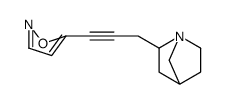 5-[3-(1-azabicyclo[2.2.1]heptan-2-yl)prop-1-ynyl]-1,2-oxazole结构式