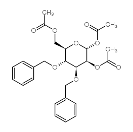 1,2,6-Tri-O-acetyl-3,4-di-O-benzyl-a-D-mannopyranose Structure