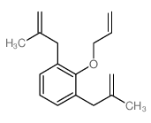 Benzene,1,3-bis(2-methyl-2-propen-1-yl)-2-(2-propen-1-yloxy)- Structure