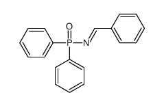 P,P-Diphenyl-N-(phenylmethylene)phosphinic amide structure