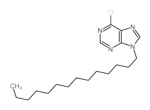 6-chloro-9-tetradecyl-purine结构式