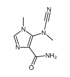 5-(cyano-methyl-amino)-1-methyl-1H-imidazole-4-carboxylic acid amide Structure