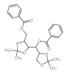 Mannitol, 1,2:4,5-di-O-isopropylidene-, dibenzoate,D- (8CI) Structure