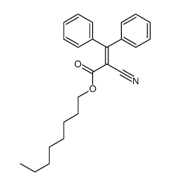 octyl 2-cyano-3,3-diphenylprop-2-enoate结构式