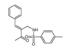 N-(2-benzylidene-3-oxobutyl)-4-methylbenzenesulfonamide结构式