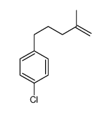 1-Chloro-4-(4-methyl-4-pentenyl)benzene Structure