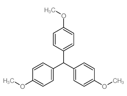 1-[bis(4-methoxyphenyl)methyl]-4-methoxy-benzene Structure