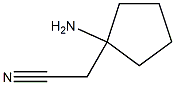 2-(1-aminocyclopentyl)acetonitrile structure