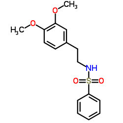 (2-(3,4-DIMETHOXYPHENYL)ETHYL)(PHENYLSULFONYL)AMINE Structure