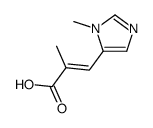 2-Propenoicacid,2-methyl-3-(1-methyl-1H-imidazol-5-yl)-(9CI)结构式