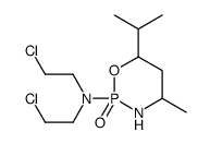 N,N-bis(2-chloroethyl)-4-methyl-2-oxo-6-propan-2-yl-1-oxa-3-aza-2$l^{5 }-phosphacyclohexan-2-amine picture