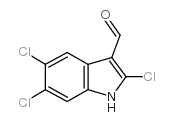 2,5,6-三氯-1H-吲哚-3-甲醛结构式