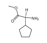 (S)-2-氨基-2-环戊基乙酸甲酯结构式