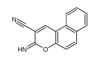 3-imino-2H-phenyl[f]chromene-2-carbonitrile Structure