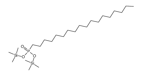 O,O'-bis(trimethylsilyl)octadecylphosphonic acid结构式