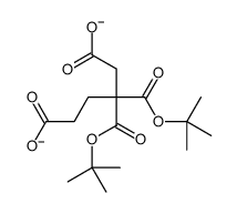 3,3-bis[(2-methylpropan-2-yl)oxycarbonyl]hexanedioate Structure