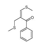 3-methylsulfanyl-2-(methylsulfanylmethyl)-1-phenylprop-2-en-1-one Structure