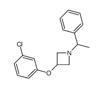 3-(3-chlorophenoxy)-1-(1-phenylethyl)azetidine Structure