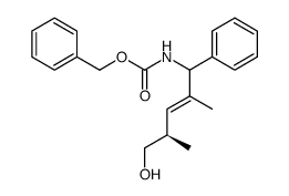 (1SR,2E,4R)-(5-hydroxy-2,4-dimethyl-1-phenylpent-2-enyl)carbamic acid benzyl ester结构式