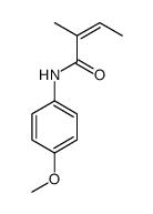 N-(4-methoxyphenyl)-2-methylbut-2-enamide结构式