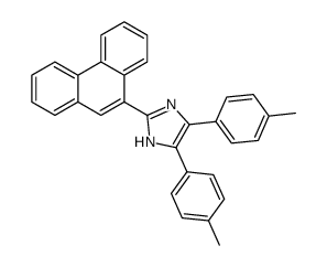 4,5-bis(4-methylphenyl)-2-phenanthren-9-yl-1H-imidazole Structure