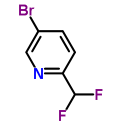 5-Bromo-2-(difluoromethyl)pyridine structure