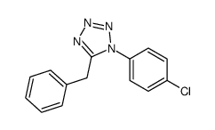 5-benzyl-1-(4-chlorophenyl)tetrazole结构式