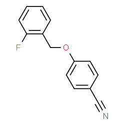 4-(2-Fluorobenzyloxy)benzonitrile Structure