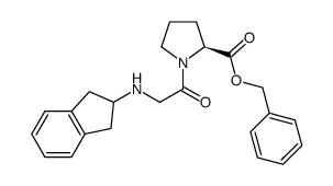 N-(2-indanyl) glycyl-L-proline benzylester结构式