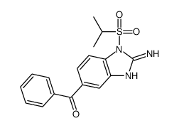 (2-amino-1-propan-2-ylsulfonylbenzimidazol-5-yl)-phenylmethanone Structure