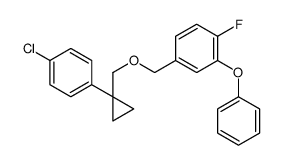 4-[[1-(4-chlorophenyl)cyclopropyl]methoxymethyl]-1-fluoro-2-phenoxybenzene Structure