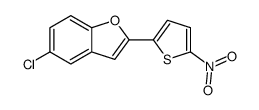 5-chloro-2-(5-nitrothiophen-2-yl)-1-benzofuran Structure