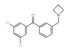 3'-AZETIDINOMETHYL-3,5-DICHLOROBENZOPHENONE Structure