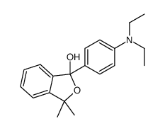 1-[4-(diethylamino)phenyl]-3,3-dimethyl-2-benzofuran-1-ol结构式