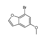 7-BROMO-5-METHOXYBENZOFURAN结构式