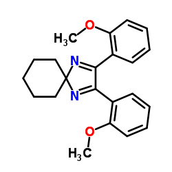 2,3-bis(2-methoxyphenyl)-1,4-diazaspiro[4.5]deca-1,3-diene结构式