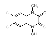 6,7-dichloro-1,4-dimethyl-quinoxaline-2,3-dione结构式