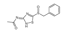 N-(5-benzylsulfinyl-1,2,4-thiadiazol-3-yl)acetamide Structure