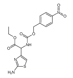 ethyl α-(2-aminothiazol-4-yl)-α-(4-nitrobenzyloxycarbonylamino)acetate Structure