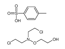 2-[bis(2-chloroethyl)aminooxy]ethanol,4-methylbenzenesulfonic acid结构式