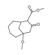 1-Methoxy-8-oxo-bicyclo[4.3.1]decane-7-carboxylic acid methyl ester Structure