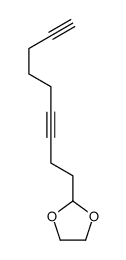 2-nona-3,8-diynyl-1,3-dioxolane Structure