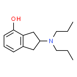 2-(dipropylamino)-2,3-dihydro-1H-inden-4-ol结构式